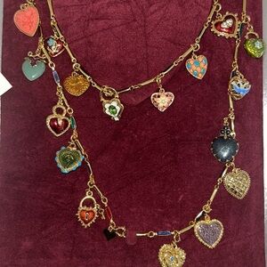 Gold Heart Charm Necklace